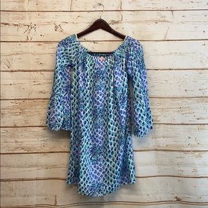 Lilly Pulitzer Blue Floral Top